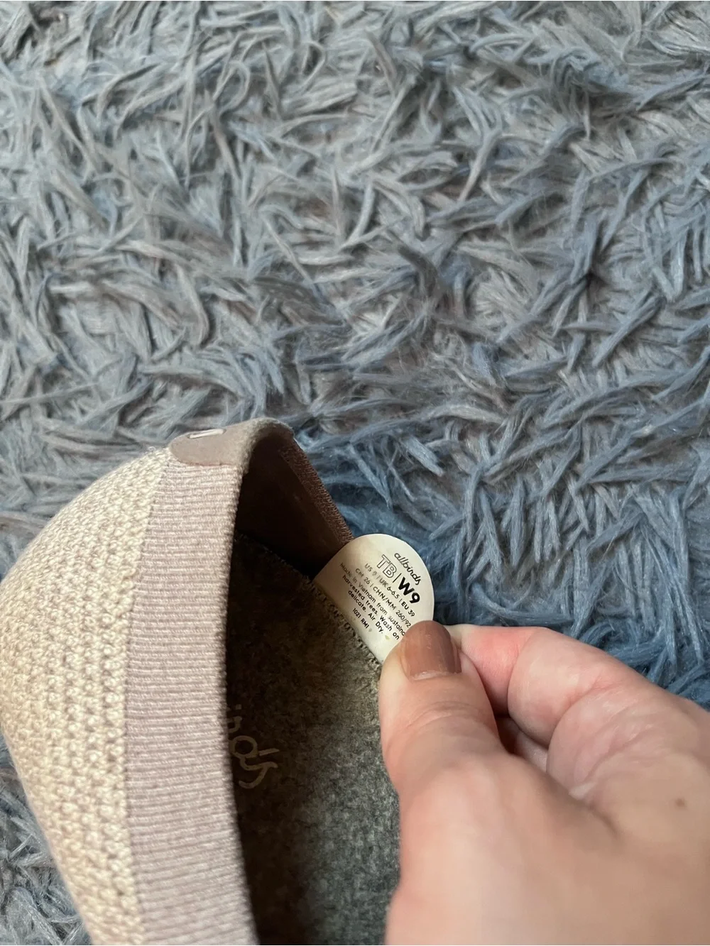 Allbirds Light GrayTree Breezers Slipper Ballet Flats Size 9